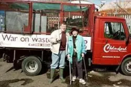 Litter picking crew