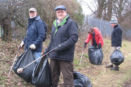Jason Billin & Liberal Democrat March litter pick