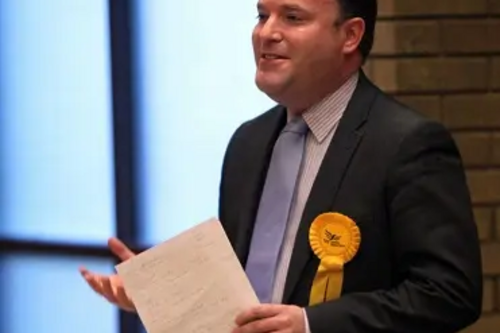 Nick Cott on the campaign trail