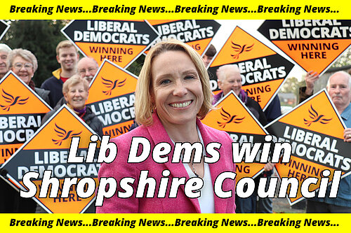 Helen Morgan welcomes the Lib Dem victory in Shropshire