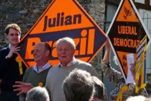 Paddy Ashdown with Julian Brazil