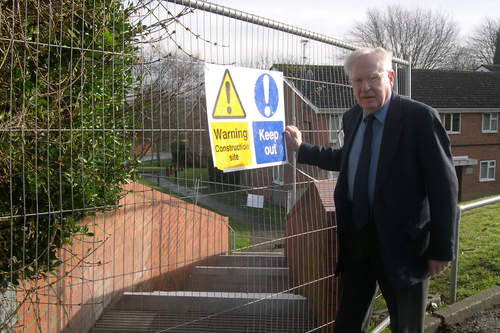 Steps from Hall Lane to Abney Drive are refurbished