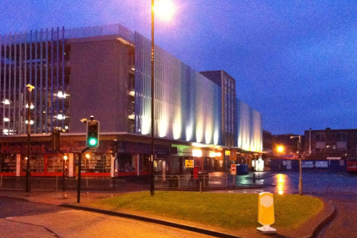 Allhallows Multi Storey Car Park at Night
