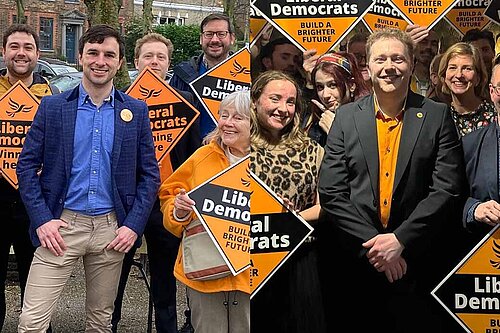 Charlie and Scott - Lib Dem candidates for Camden in the General Election