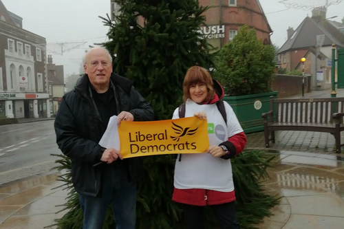 Peoples Vote in the rain