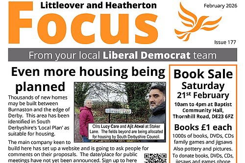 February 2026 Littleover and Heatherton Focus newsletter Front Page