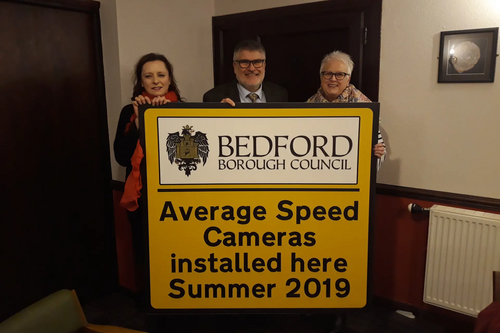 Mayor Dave Hodgson announcing the new Average Speed Cameras in Colmworth