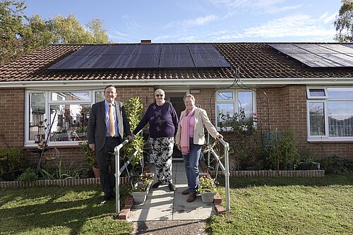 Cllrs Tod and Learney with Janet