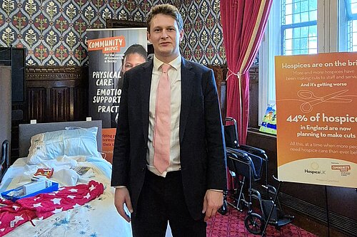 David Chadwick at a HospiceUK Meeting