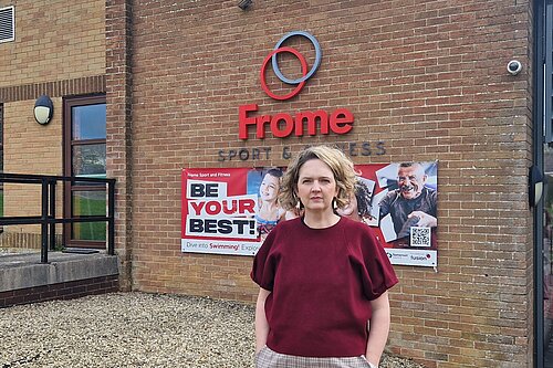 Anna Sabine MP at Frome Leisure Centre