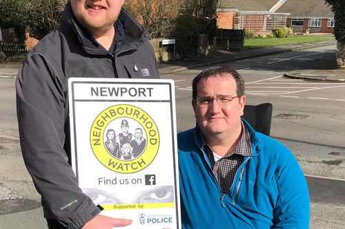 Councillor Thomas Janke and Nick Garvey