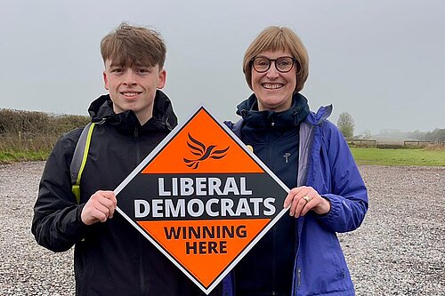 Liz Mearns with Calum Murphy