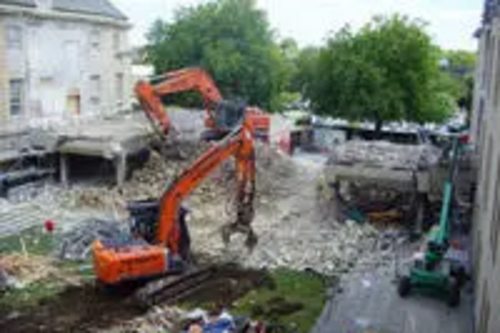 County Hall being demolished