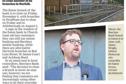 Barclays Eaton closure cutting