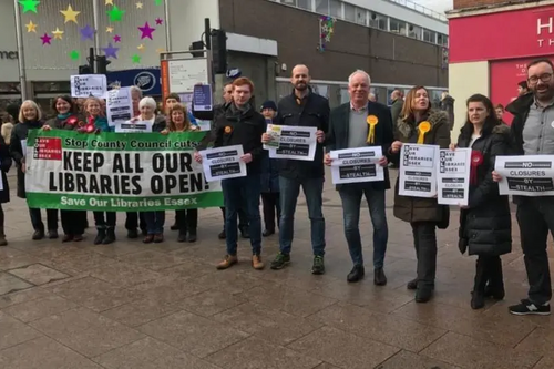 Save our Libraries Protesters