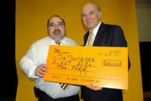 Lib Dem Hyndburn Parliamentary Candidate Andy Rankine with Vince Cable MP