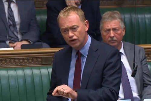 Tim speaking during the debate on Operation Yellowhammer